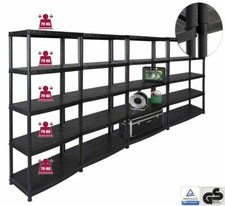 4 XXL Schwerlastregal Kunststoffregal Kellerregal Werkstatt Regal Steckregal TOP