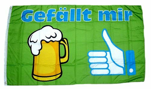 Fahne flagge bier gefällt - fahne,