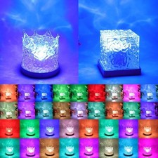Wasserwellenlampe, LED-Nachtlicht, Wasserwelle, dynamische Projektion Tischlamp.