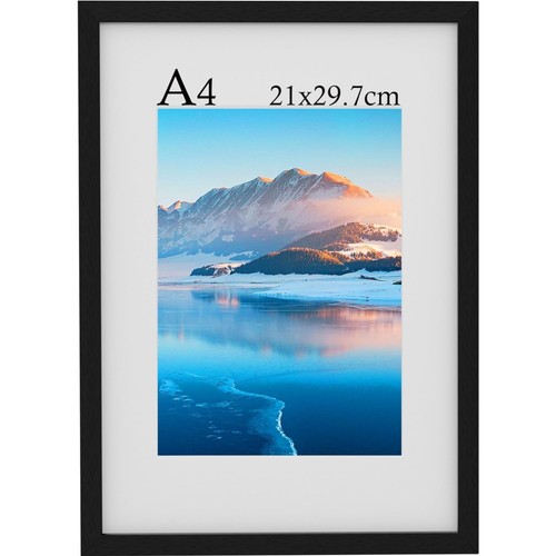 Bilderrahmen schwarz holz - a4,