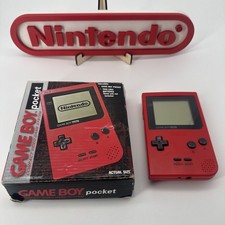 Nintendo Game Boy Pocket Rot Handheld-Spielkonsole In OVP
