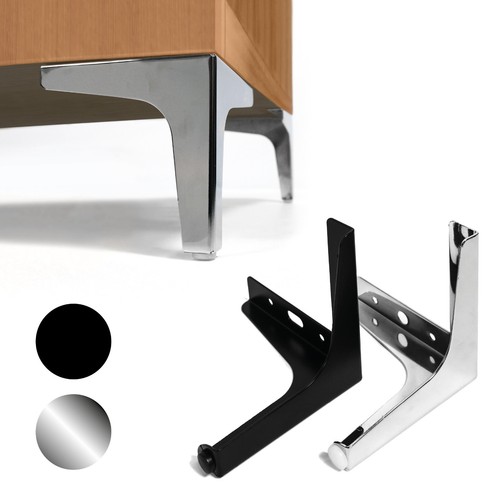 4er set möbelfuß stahl - möbelfuß,