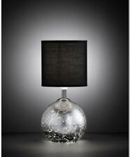 WOFI Tischleuchte Nachttischlampe CARMEN schwarz E14 G9 LED NEU/OVP !