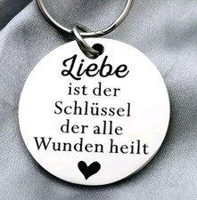 Schlüsselanhänger Liebe ist der Schlüssel, Partner, Valentinstag, Geschenk