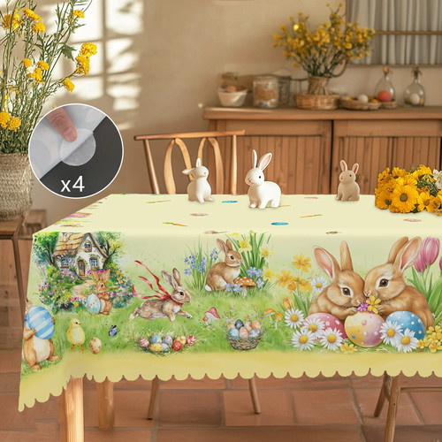 Ostern tischdecke mit hasen - mit,