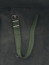 Nylon Nato Strap Uhren-Armband 18 mm grün Durchzugsband