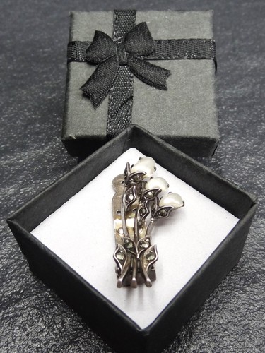 Sterling silber brosche - sterling,