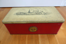 Alte große Teedose Teekanne Düsseldorf Blechdose Metaldose 38 x 19 cm