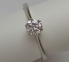 ♦️Fine Solitär 14kt 585 Gold Ring Brillant mit Diamant Solitaire Diamond  7801♦️