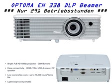 Optoma EH 338 DLP Professional Desktop Projektor Heimkino Video Game Beamer FHD
