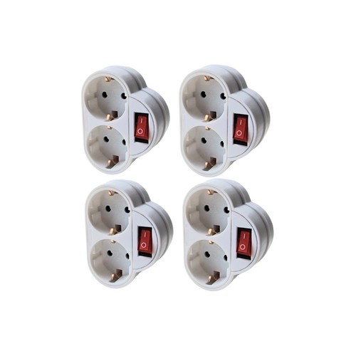 Schuko doppelstecker mit - doppelstecker,