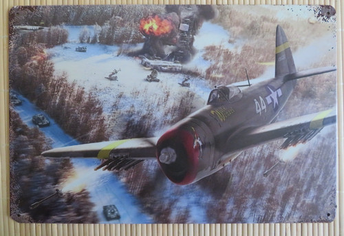 Blechschild flugzeug - blechschild,