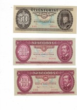 Ungarn  Magyar  Hungary  50 und 100 Forint   Lot   Konvolut
