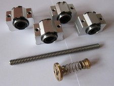 4 Stck. Linearkugellager  SCV12UU / Trapezgewindespindel / Messingmutter CNC3018