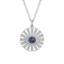 Diamant Auge Halskette 14K