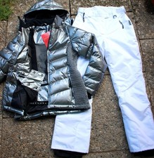 Skianzug  42 silber weiß zum