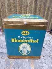 Blechdose - Dr. Keppler`s  Biomenthol Bonbons Dose Blech - Alte Werbung Reklame