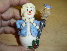 Weihnachtsmarkt Schneemann mit Besen Töpferei Langerwehe? Top Zustand!!!