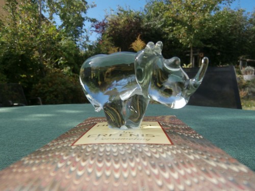 Ngwenya glass figur rhinozeros - glass,