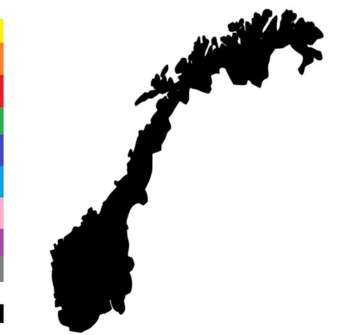 Norwegen aufkleber - norwegen,