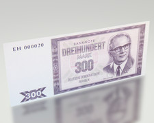 300 Mark DDR Geldschein, Top Banknote Sonderdruck Erich Honecker
