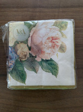 Servietten ~ Kunst, Blumen, Rosen, Victoria & Albert Museum 25x25