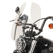Windschild für Chopper, Cruiser und Custom Bikes Craftride CW1 klar C-Ware