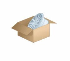 4 x Felgenkarton 75,0 x 75,0 x 32,0 cm bis 22 Zoll Reifen Versandkarton Felgen