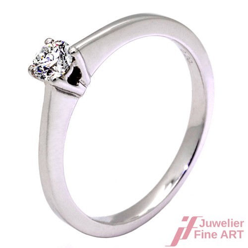 Ring 750 weißgold mit - weißgold, diamant