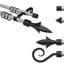 ausziehbare Gardinenstangen