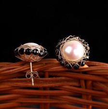 K03 Ohrringe romantisch Perle