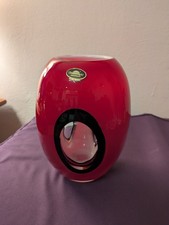 Große schwere Glas Vase