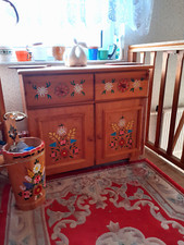 Landhaus-Stil, Garnitur handbemalter Bauernmöbel für Diele und Eingangsbereich