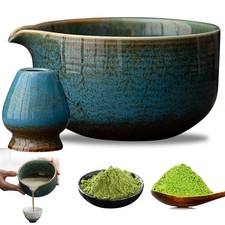 Keramik Matcha-Set Phantomblau