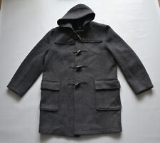 GLOVERALL Duffle Coat Men's Coat Herren Mantel Gr. 52 Hoodie Grau Trenchcoat