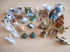 Setzkasten-Utensilien, 30-tlg., aus Messing, Holz, Porzellan und Kunststoff !!!