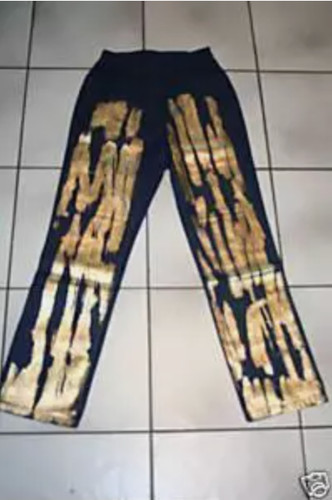 Damen jeans hose blau gold - gold, s