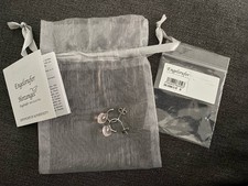 Engelsrufer Creolen Herz Rosenquarz Silber Rosa Mini 925 Sterling Silber