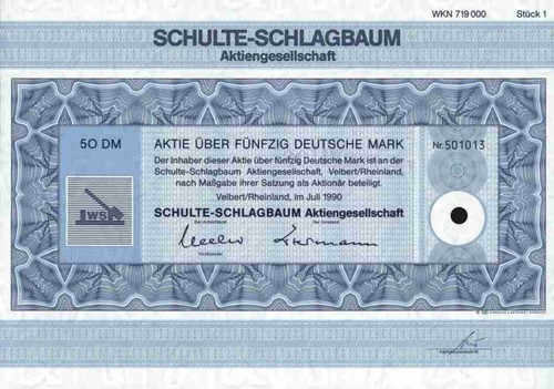 Schulte schlagbaum 1990 - schulte,