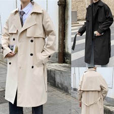 Herren Lang Trenchcoat Mantel