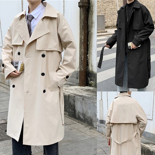 Herren lang trenchcoat mantel - herren,