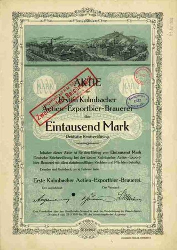 Erste kulmbacher exportbier - erste,