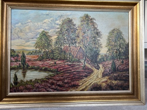 Bild heidelandschaft signatur - bild,
