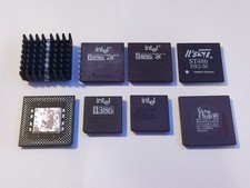 LOT VINTAGE PROZESSOREN RETROCOMPUTER RETRO PC INTEL AMD 486 386 PENTIUM DX SX
