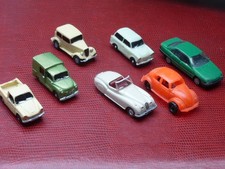 Modellautos 1/87 H0 Eisenbahn rar PKW  unverglast alt selten Plastik Resin 