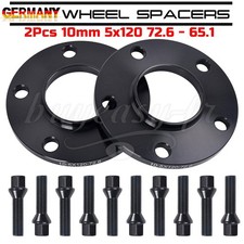 SPURPLATTEN SPURVERBREITERUNG VW T5 T6 2x 10mm LK 5x120; NLB72,6mm Radschrauben
