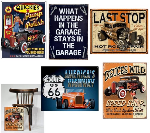 Oldtimer werkstatt schild - oldtimer,