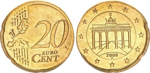 Deutschland fehlprägung - fehlprägung, 20
