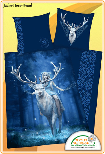 Bettwäsche anne stokes hirsch - anne,