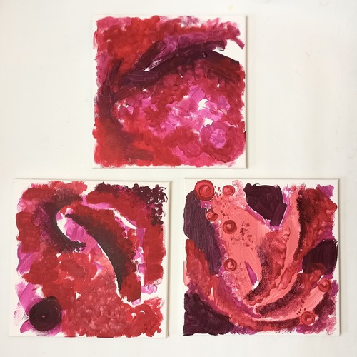 3er set bilder auf leinwand - 3er,
